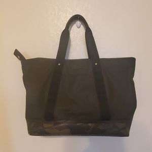 COACH F70832 heritage canvas weekender bag